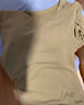 【帶胸墊】女裝新款夏季短袖t恤女裝上衣內搭可外穿運動(dòng)瑜伽文胸 咖色 XL （120-135斤） 曬單實(shí)拍圖