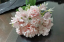 愛已裝糖康乃馨繡球假花仿真花客廳擺件花瓶插花餐桌裝飾美姬手札花束 曬單實拍圖