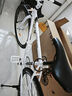 WELLCLS死飛自行車(chē)成人男女單車(chē)活飛公路倒剎車(chē)賽車(chē)彎把學(xué)生 26寸60刀【白黑色】 實(shí)心胎 曬單實(shí)拍圖