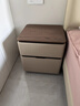 DeRUCCI HOME慕思2025新款現代輕奢創(chuàng  )意全實(shí)木床頭柜高端家用臥同款 淺咖色 全實(shí)木板材 50x40x50cm 曬單實(shí)拍圖
