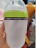 Comotomo可么多么奶瓶硅膠材質(zhì)仿母乳自然實(shí)感奶嘴新生兒防脹氣易清洗耐 綠250ml套餐【3-10月+3滴奶嘴*1 曬單實(shí)拍圖