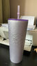 星巴克（Starbucks）杯子 花園舞曲系列  桌面水杯 大容量便攜不銹鋼杯七夕教師送禮 雙飲口不銹鋼杯(配掛件)480ml 曬單實拍圖