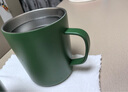 無(wú)印良品（MUJI）不銹鋼雙層馬克杯 大容量男女辦公學(xué)生水杯茶杯咖啡杯 綠色 490ml 曬單實(shí)拍圖