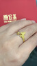 潮宏基 古法黃金戒指女足金戒圈蝴蝶九紫離火送女友生日禮物 計價(jià) 3.65g 活圈口 曬單實(shí)拍圖