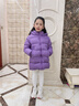 雅鹿2025新款兒童羽絨服中長(cháng)款加厚小童男童女童寶寶洋氣冬季外套冬裝 紫色 泡芙親膚 140 曬單實(shí)拍圖