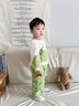 班喜迪男童套裝春裝2026新款帥氣寶寶衛衣褲子春秋兒童衣服兩件套小童裝 綠色 100 曬單實(shí)拍圖