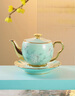 金鑲玉功夫茶具套裝茶杯陶瓷家用喝泡茶節(jié)日送禮品盒 子時描金國花牡丹 曬單實拍圖