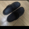 名創(chuàng)優(yōu)品（MINISO）洞洞鞋男夏季外穿沙灘涼鞋防滑厚底踩屎感包頭涼拖鞋黑色42-43 曬單實(shí)拍圖