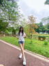 CAMILA KSENIA爆款老爹鞋女士2025新款夏季休閑百搭小白鞋增高透氣薄款運動鞋子 白灰色 36 曬單實拍圖