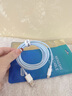能適Type-C數(shù)據(jù)線100W快充6A充電線適用華為nova系列小米vivo榮耀oppo手機typec加長編織1.5米藍 曬單實拍圖