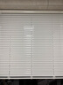 美爾耐免打孔百葉窗簾臥室衛生間浴室廁所防水鋁合金廚房升降遮光簾6010 免釘【標準亮光】白色 1平方米 曬單實(shí)拍圖
