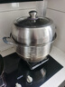 美廚（maxcook）蒸鍋全304不銹鋼36cm三層蒸鍋感溫復(fù)底湯鍋 燃氣電磁爐通用MCZ774 曬單實拍圖