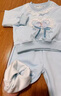 G.DUCKKIDS小黃鴨愛莎公主衣服女童套裝春秋2025新款兒童艾莎冰雪奇緣兩件套 藍(lán) 130 cm 曬單實(shí)拍圖