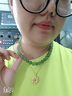 京鑒和田玉青玉項鏈青海青玉石珠子佛珠玉石氣質(zhì)女款冰晴水禮物附證書(shū) 冰晴項鏈10mm總長(cháng)50厘米 曬單實(shí)拍圖
