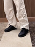 百麗七夕厚底增高健步鞋男2025新款秋商場同款戶外休閑運動鞋D1E10CM5 黑色 40 (250mm) 曬單實拍圖