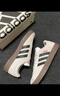 adidas T頭鞋 VL COURT復古板鞋德訓鞋男女阿迪達斯輕運動(dòng) 漢玉白/黑色/樹(shù)脂黃   43 曬單實(shí)拍圖