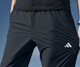 阿迪達斯（adidas）褲子男褲 26夏季新款跑步健身運動(dòng)褲梭織快干透氣休閑冰絲長(cháng)褲男 黑色梭織/寬松直筒/口袋拉鏈/主推 2XL 185-190cm/190-200斤 曬單實(shí)拍圖