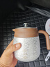 容山堂不銹鋼覆鈦燜茶壺保溫壺家用悶茶壺熱水壺燜壺泡茶壺水壺 不銹鋼覆鈦內膽燜茶壺冰晶灰 0.7L 曬單實(shí)拍圖