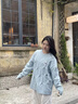 VEOX毛衣女針織衫女2025新款甜美慵懶感藍(lán)色秋冬季寬松 藍(lán)色 M (95-110)斤 曬單實(shí)拍圖