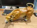 御時居銅牛擺件純黃銅生肖牛氣沖天銅華爾街旺市牛轉(zhuǎn)乾坤客廳辦公室擺設(shè) 全銅【財富.華爾街?！看筇?曬單實拍圖