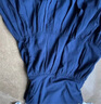 無印良品（MUJI） 女式 強(qiáng)捻 吊帶連衣裙 女裝裙子夏季純棉全棉 長(zhǎng)裙BC2IKC4S 藏青色 M 160/84A 曬單實(shí)拍圖