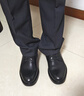 圣伽步（Skap）皮鞋男士商務(wù)休閑德比軟底正裝鞋 黑色 40 曬單實拍圖