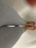 純棉膚色七分打底褲女夏季薄款高腰彈力顯瘦過(guò)膝中褲瑜伽褲緊身褲 淺灰色 薄款 3XL 適合【131-145】斤 曬單實(shí)拍圖