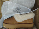 UGG【雙11搶先購(gòu)】秋季新款女士厚底懶人毛毛鞋 1166733CHE|栗色36 曬單實(shí)拍圖
