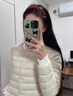 心楠輕薄羽絨服內膽女2025年新款冬季圓領(lǐng)內膽內穿內搭大碼V領(lǐng)短外套 杏色XL碼【建議110-125斤】 曬單實(shí)拍圖