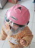 NUOMAN3C認證電動(dòng)車(chē)兒童可愛(ài)頭盔小孩太空人防曬半盔3-15歲男女孩萌寶電瓶車(chē)冬季保暖安全帽 粉色太空人+KT黑粉 曬單實(shí)拍圖