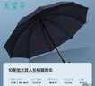 天堂 加大雨傘長柄 半自動超大10骨加固商務傘  夜空藍  曬單實拍圖