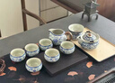 青花汝窯纏枝蓮羅漢杯中式家用茶杯功夫茶具品茗杯單杯子開(kāi)片可養(yǎng) 纏枝蓮主人杯-70ml 曬單實(shí)拍圖