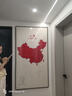 正版中國地圖玄關(guān)裝飾畫(huà)入戶(hù)門(mén)走廊過(guò)道公司辦公室書(shū)房豎版裝飾畫(huà) 中國地圖玄關(guān)1 80*160cm高透晶瓷亮面（好打理） 爵士黑色框 曬單實(shí)拍圖