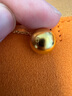 老鋪黃金古法手工足金項鏈·六字真言金珠鎖骨鏈 金重約8.0g 曬單實拍圖