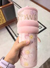 世大家明星同款保溫杯女士水杯送女友老婆中秋國慶伴手禮物大容量吸管杯 曬單實(shí)拍圖