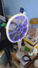 欖菊電蚊拍充電式帶底座家用強力滅蚊燈拍兩用滅蚊器基孔肯雅熱滅蚊拍 曬單實(shí)拍圖