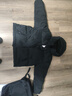 太平鳥男裝羽絨服短款外套冬季寬松輕面包服潮連帽 黑色1（闊型) XXL  曬單實拍圖