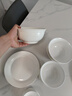 松發(fā)瓷器56頭餐具整套家用碗碟套裝純白簡約陶瓷碗盤喬遷送禮簡瓷 曬單實(shí)拍圖