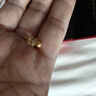 老廟黃金耳釘古韻金耳飾古法工藝小金豆送女友生日禮物 曬單實拍圖