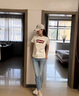 Levi's李維斯情侶美式寬松印花簡約舒適潮流純棉圓領(lǐng)短袖T恤情侶衣櫥 白色 002A0-0000 L 曬單實拍圖