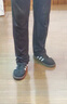 男鞋夏季百搭休閑潮牌阿甘鞋男款三條杠休閑板鞋初中學(xué)生運動(dòng)鞋 黑白 43 曬單實(shí)拍圖