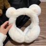 CTRLEND可愛(ài)小熊耳罩冬季女款學(xué)生毛絨保暖護耳耳套戶(hù)外騎車(chē)防寒耳暖耳包 奶白色【1個(gè)裝】 曬單實(shí)拍圖