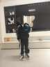 左西童裝男童運動套裝2025新款秋裝外套褲子秋季兒童兩件套 黑色 120 曬單實拍圖