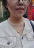 珍珠皇后淡水baby珍珠項鏈 近正圓極強光小米珠頸鏈生日禮物女 曬單實(shí)拍圖