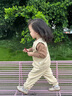 幼歌（YOUGE）嬰幼兒秋季新款親膚柔軟花邊領(lǐng)毛衣寶寶寬松舒適上衣潮 咖色 90 cm 曬單實(shí)拍圖