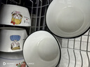 餐將軍 親子碗套裝家用餐具湯勺一家四口陶瓷方碗4件套【配套勺】 曬單實(shí)拍圖