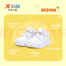 特步（XTEP）兒童童鞋男女童幼小童革面百搭魔術(shù)貼板鞋 新白色 25 曬單實(shí)拍圖