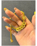 老鳳祥黃金五財神半鐲手鐲女款足金手鏈手飾品教師節生日禮物送老婆愛(ài)人 五財神半鐲手鐲 約5.8g 曬單實(shí)拍圖