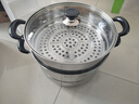 蘇泊爾（SUPOR）304不銹鋼蒸鍋雙層加厚復(fù)底湯鍋帶蒸籠燃氣電磁爐通用 【雙層加厚】旗艦款 28cm 曬單實拍圖
