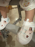 江博士學(xué)步鞋步前鞋春夏女童幼兒涼鞋兒童鞋2B13A1017CW米/藍(lán)22碼 曬單實(shí)拍圖